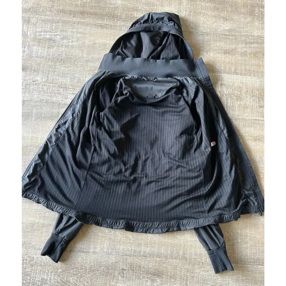 Lululemon Hooded Jacket 4 Full Zip Windbreaker Lightweight Running Women